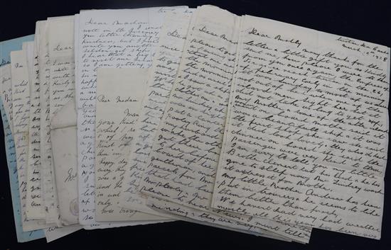 A group of letters from Tristan de Cunha Curza 1920s/1930s